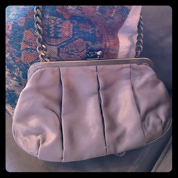 taupe evening bag